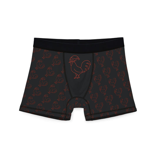 Cocky Christmas Boxer Briefs – Festive Rooster Edition