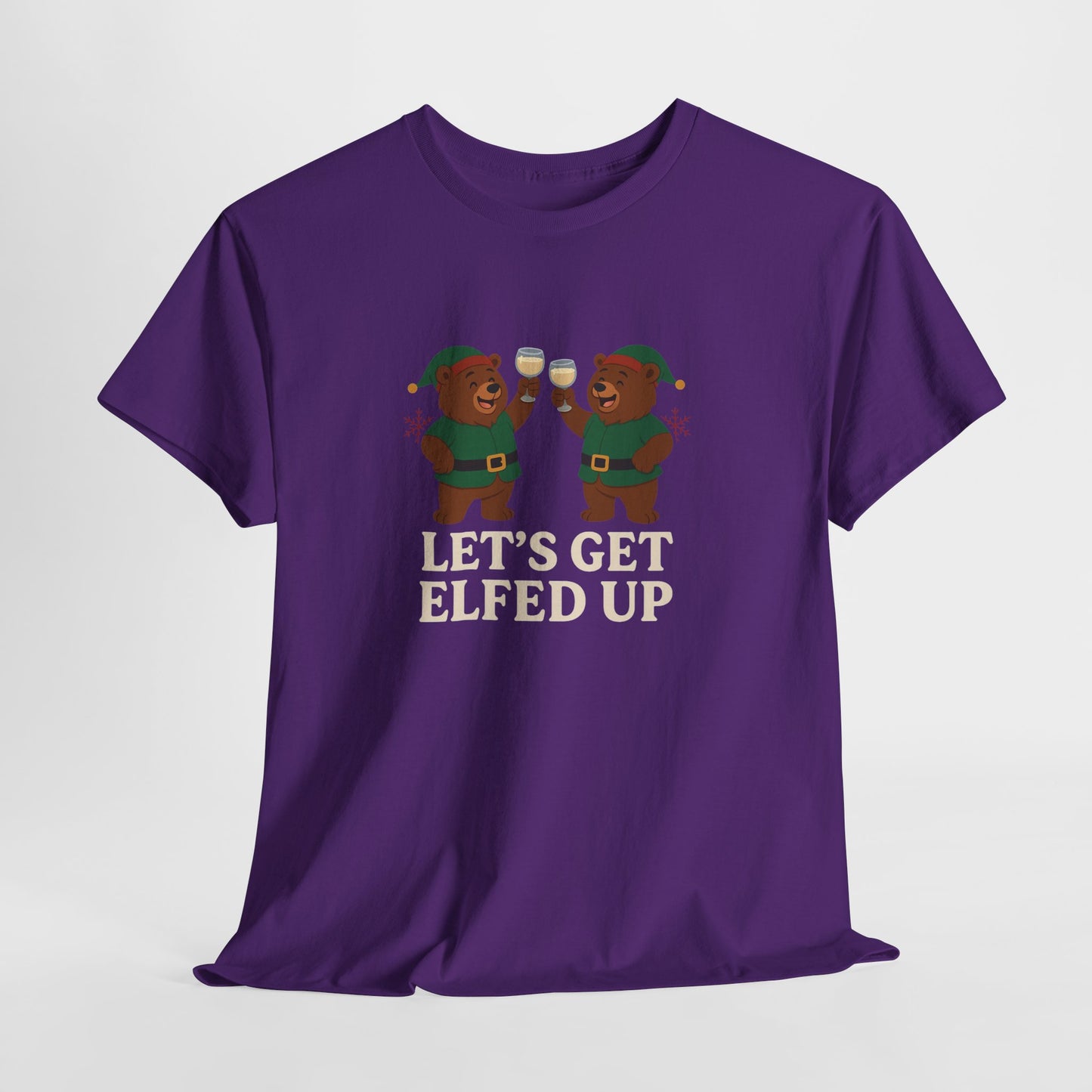 Let’s Get Elfed Up Bear Christmas Shirt Funny Holiday Party Tee The Glory Bear Xmas Design