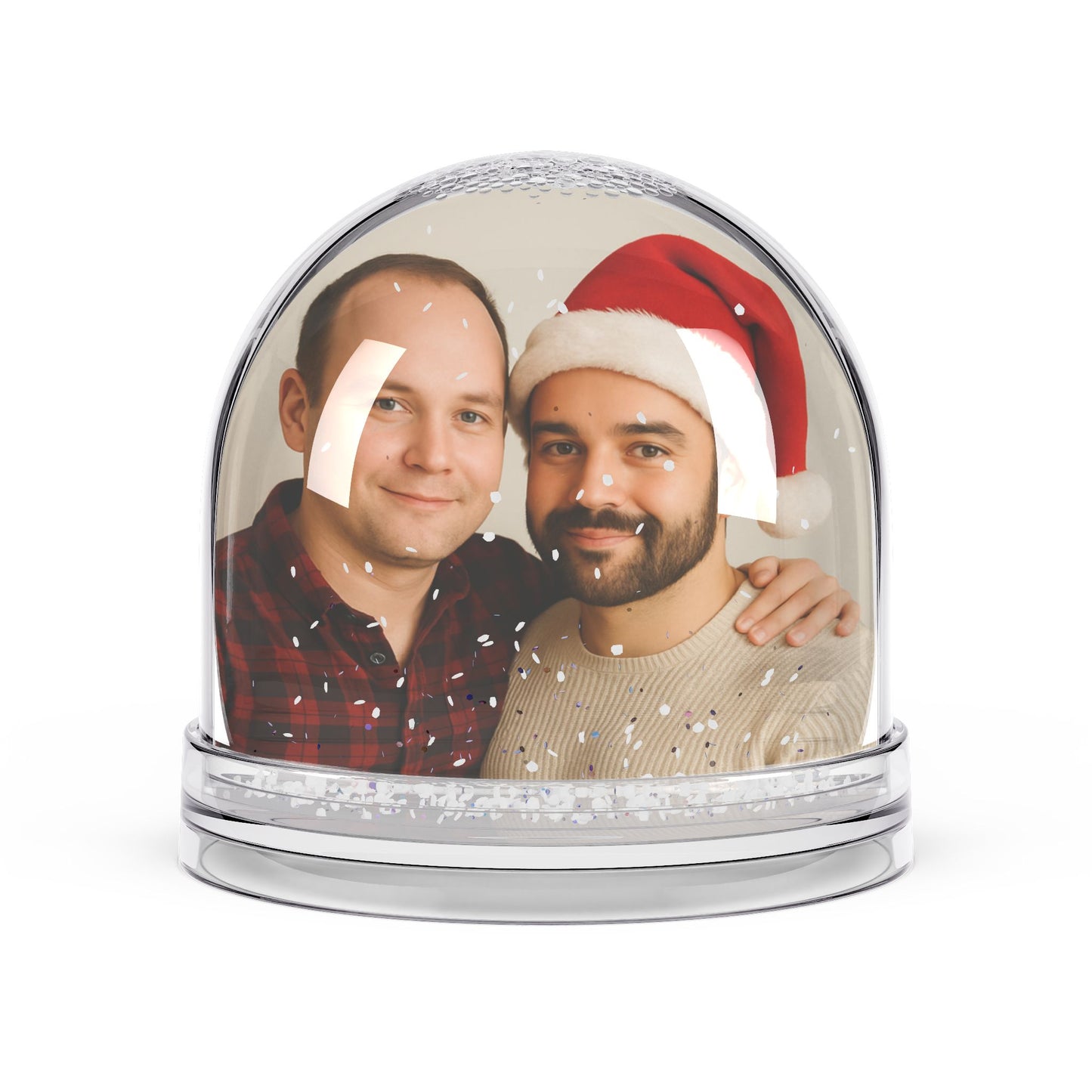 Personalized Photo Snow Globe – Custom Holiday Keepsake (Add Your Photo)