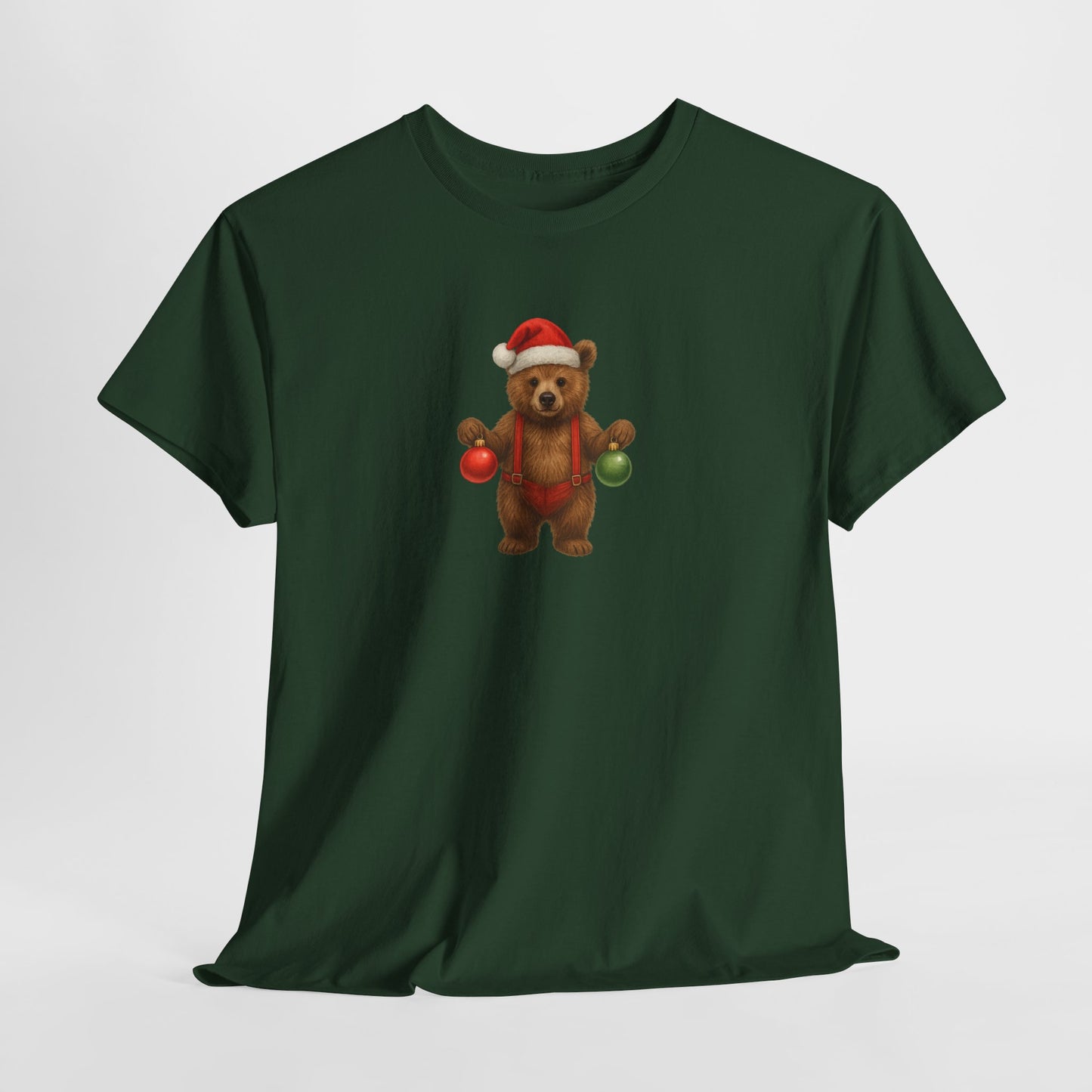 Festive Bear Ornament Tee – Holiday Cheer Edition