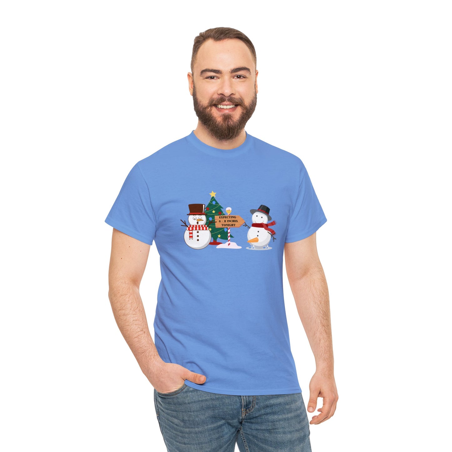 Expecting 6-8 Inches Snowman Shirt