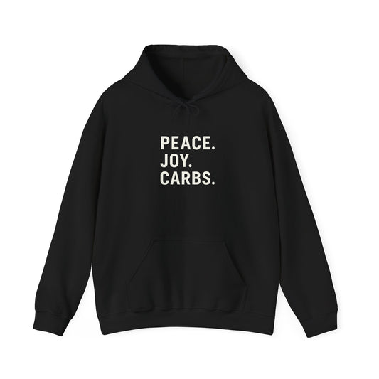 Peace. Joy. Carbs. Hoodie