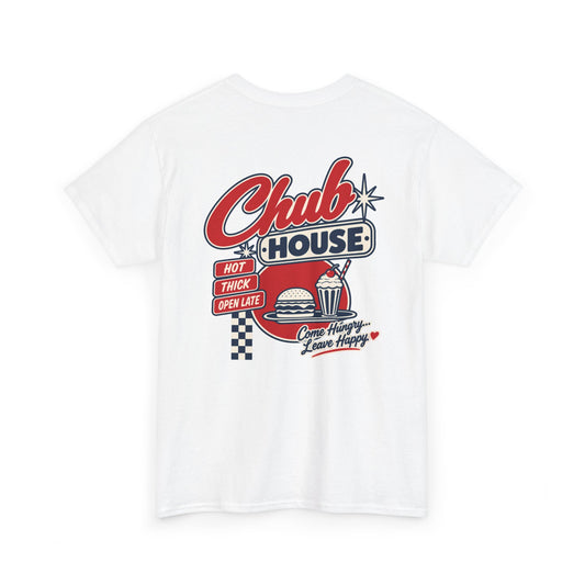 Chub House – Hot, Thick & Open Late | Retro Bear Diner T-Shirt