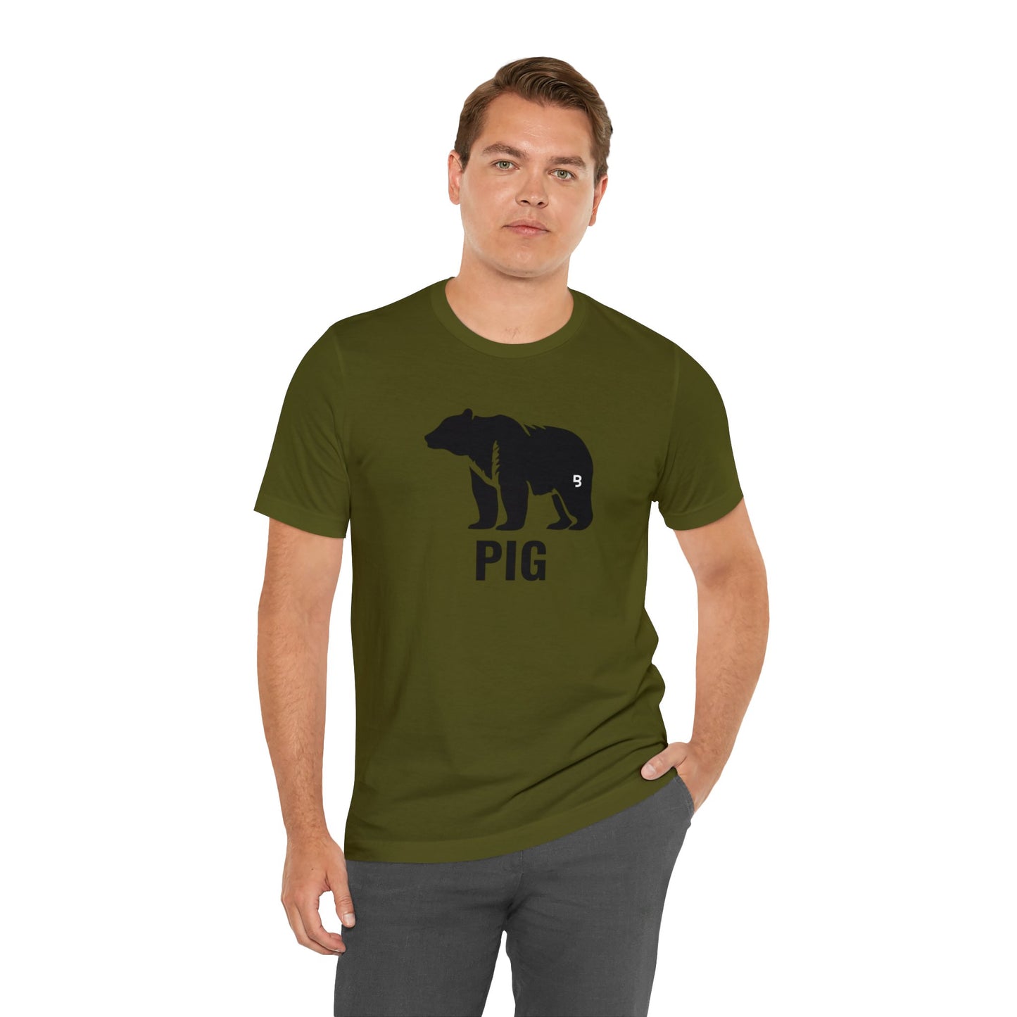 Pig - Gay Bear T-Shirt. Gay Pride Role Shirt. Bear Pride Tee