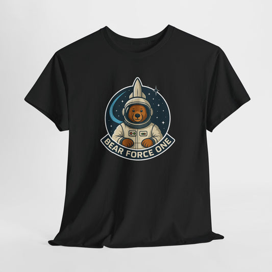 Bear Force One Astronaut Bear Futuristic T-Shirt