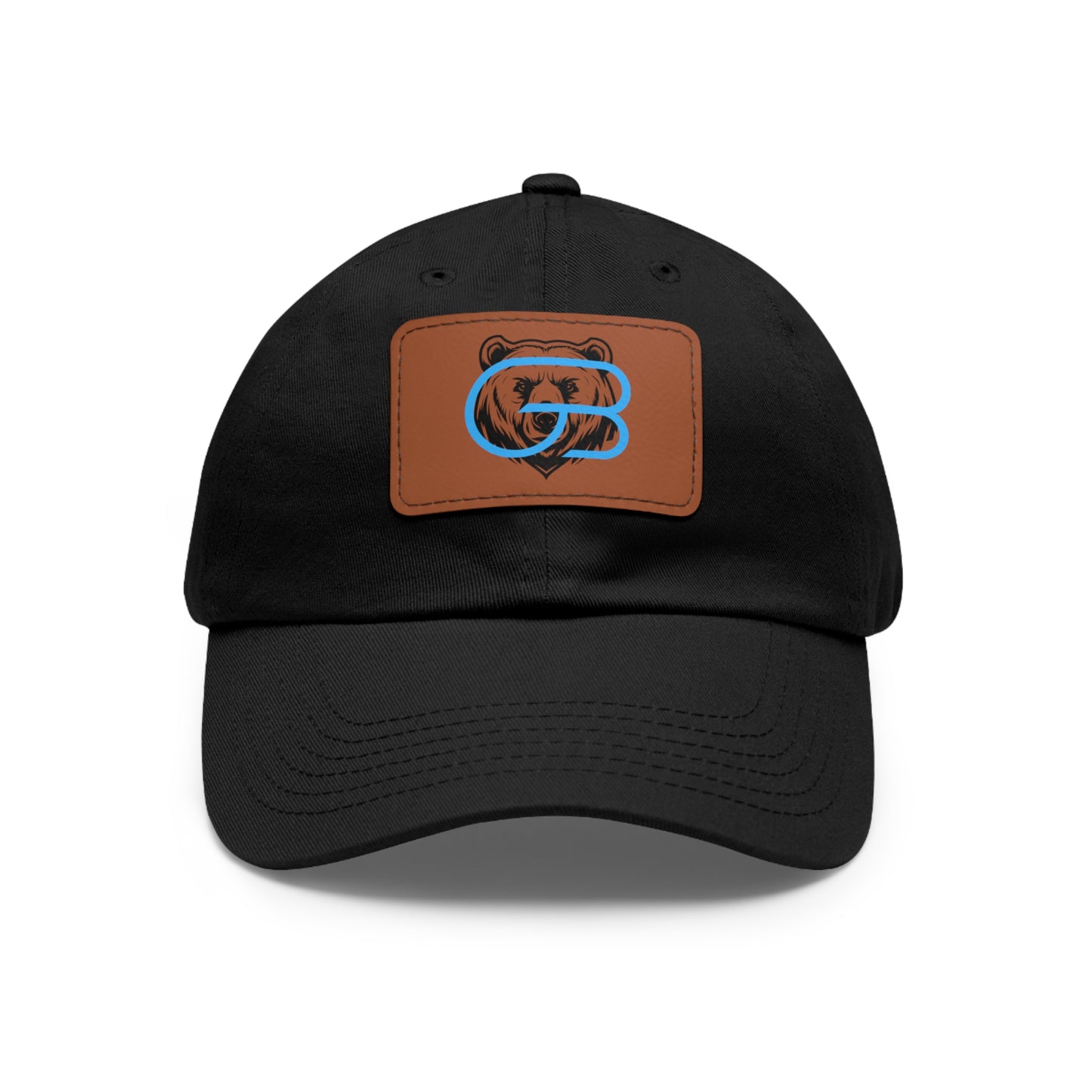 GLORY LOGO Leather Patch Dad Hat — Vintage Rectangle Patch Baseball Cap