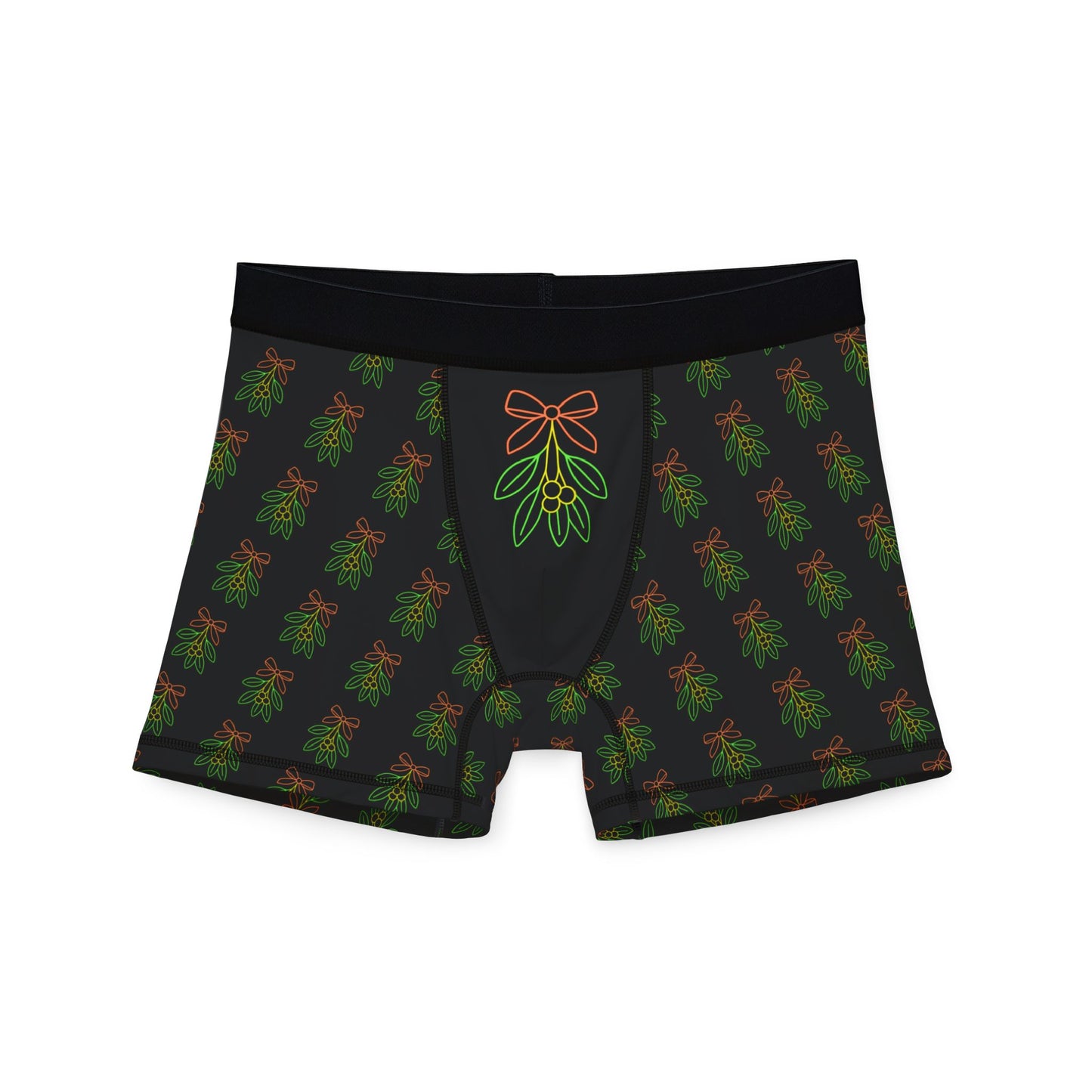 Under the Mistletoe Boxer Briefs – Neon Holiday Edition