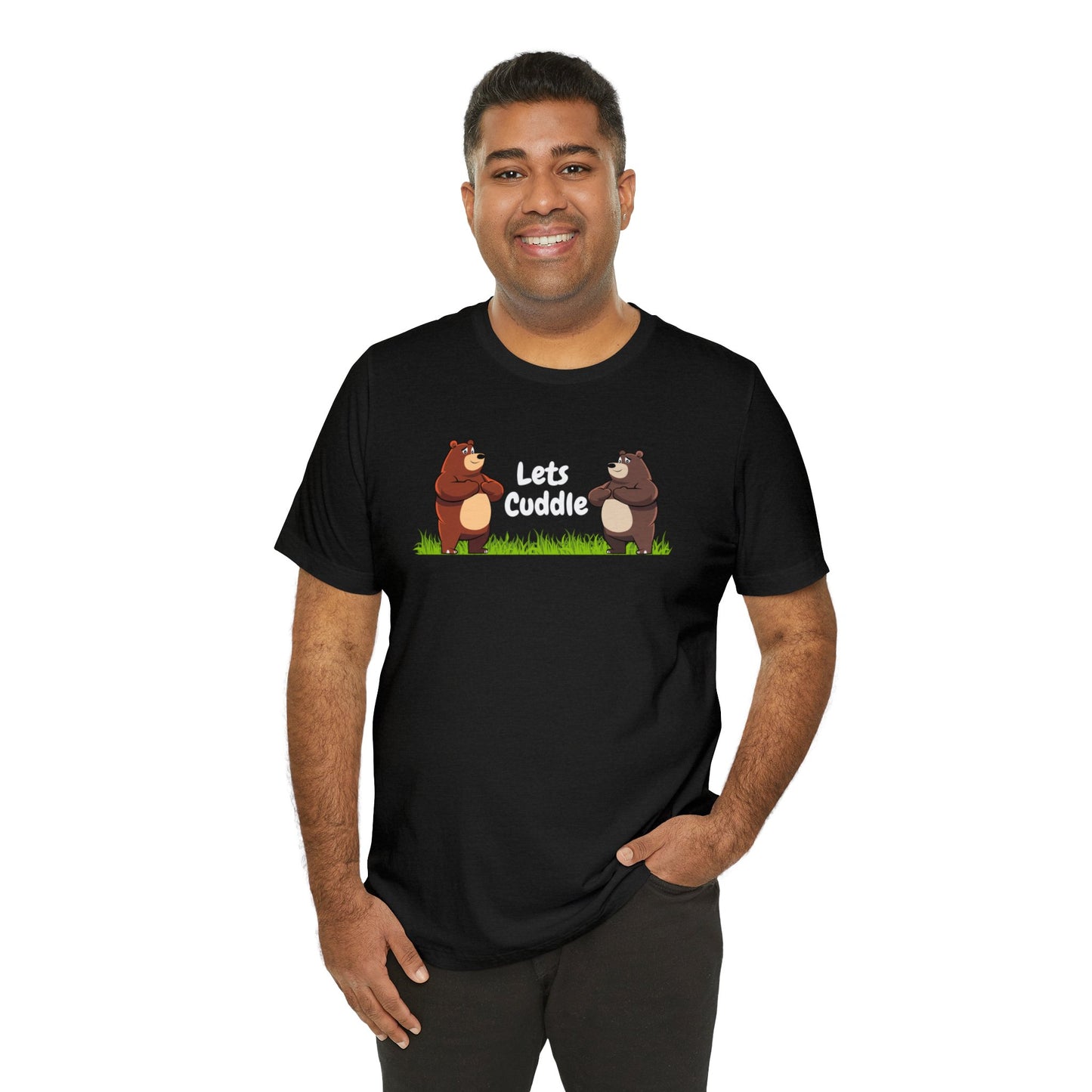 Let's Cuddle Gay Pride T-Shirt - Adorable Gay Bears Embracing LGBTQ+ Love - Gay Bear Pride Shirt