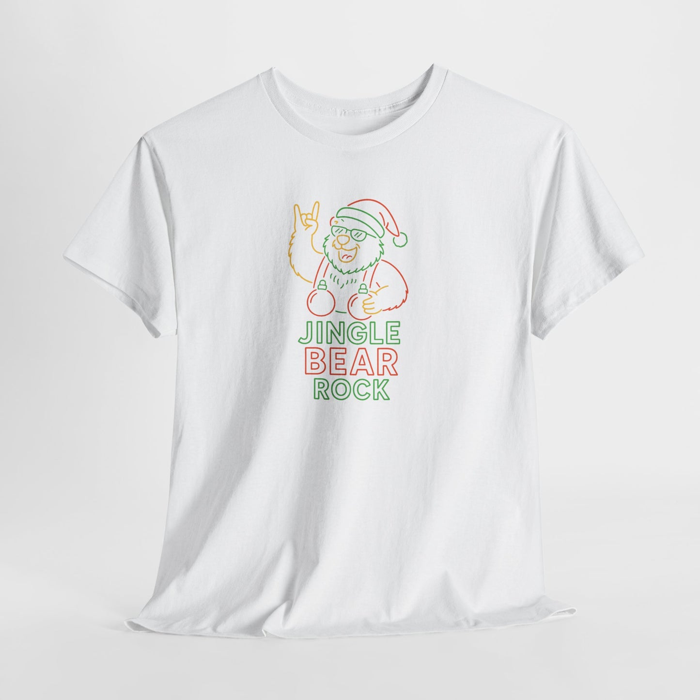 Jingle Bear Rock T-Shirt – Neon Holiday Edition