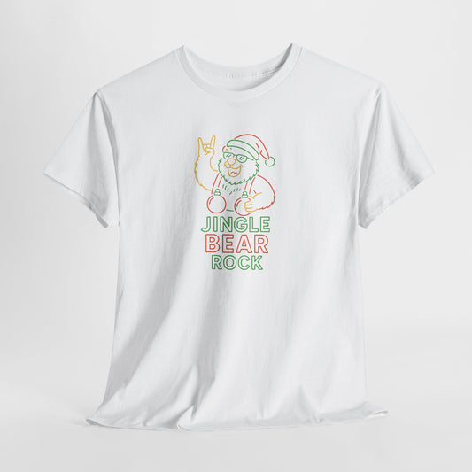 Jingle Bear Rock T-Shirt – Neon Holiday Edition