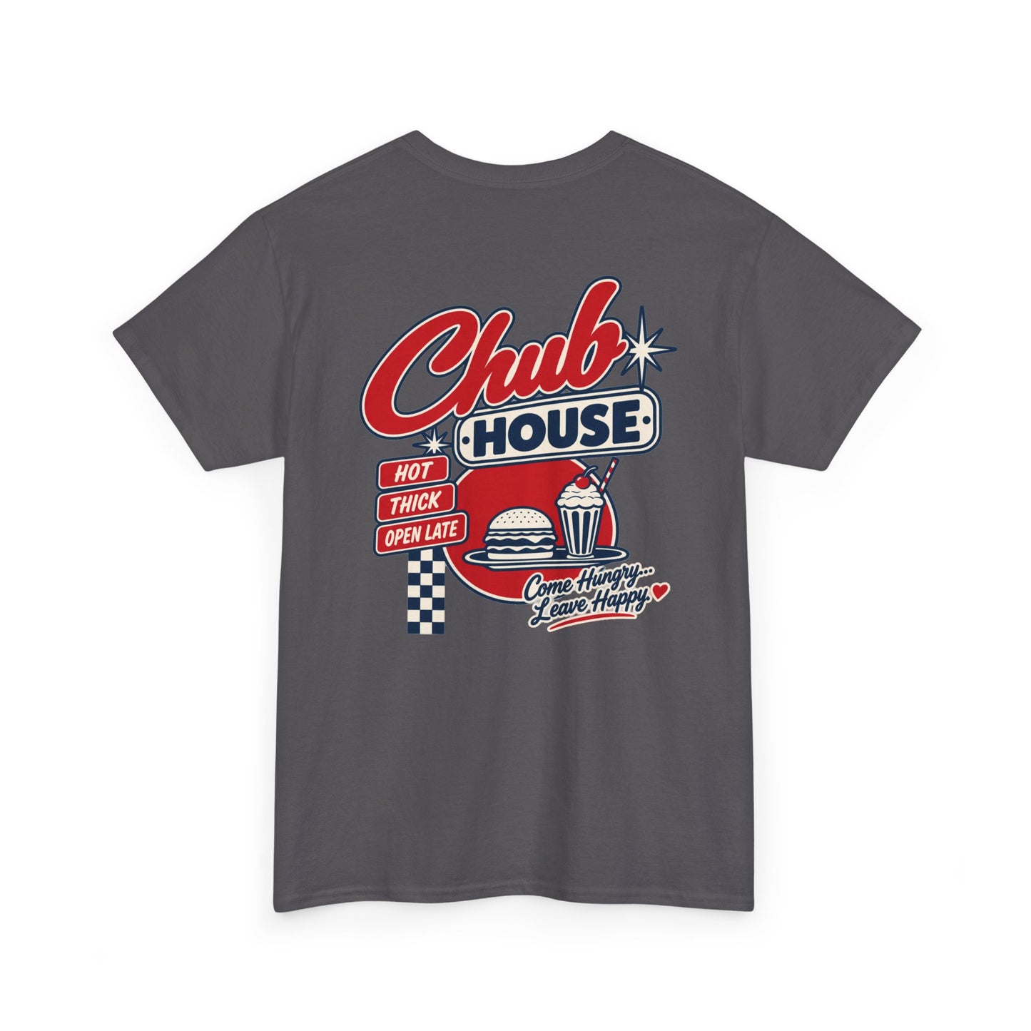 Chub House – Hot, Thick & Open Late | Retro Bear Diner T-Shirt