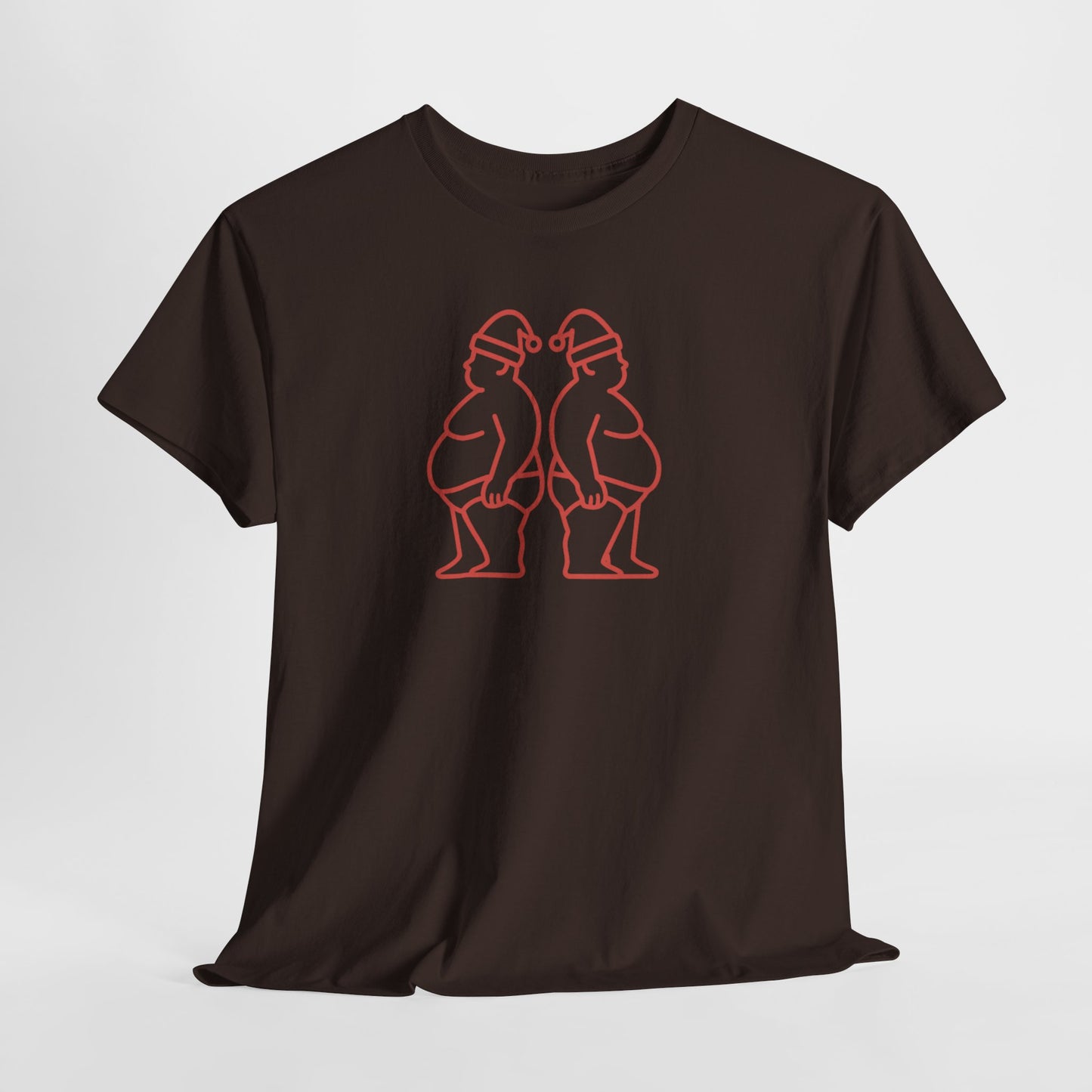 Chubby Claus Outline Tee – Back-to-Back Santa Bears