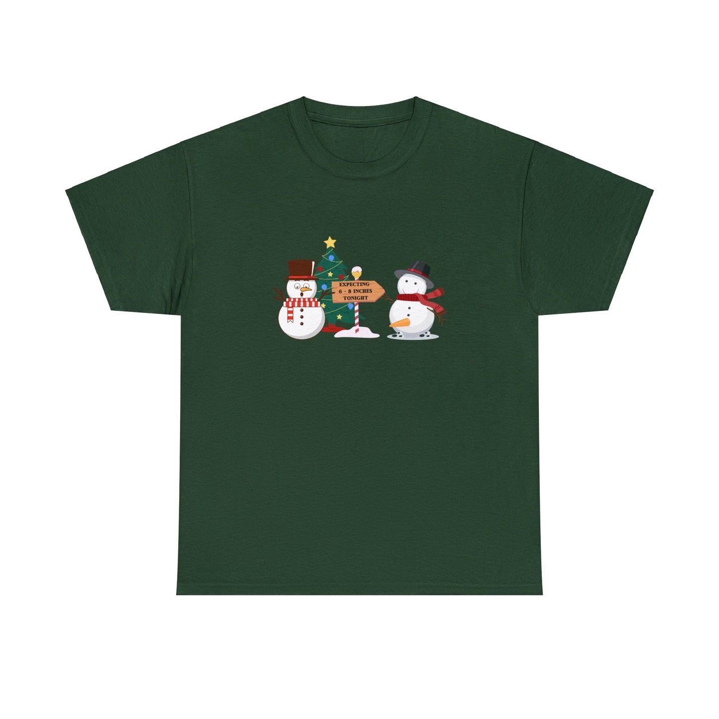 Expecting 6-8 Inches Snowman Shirt