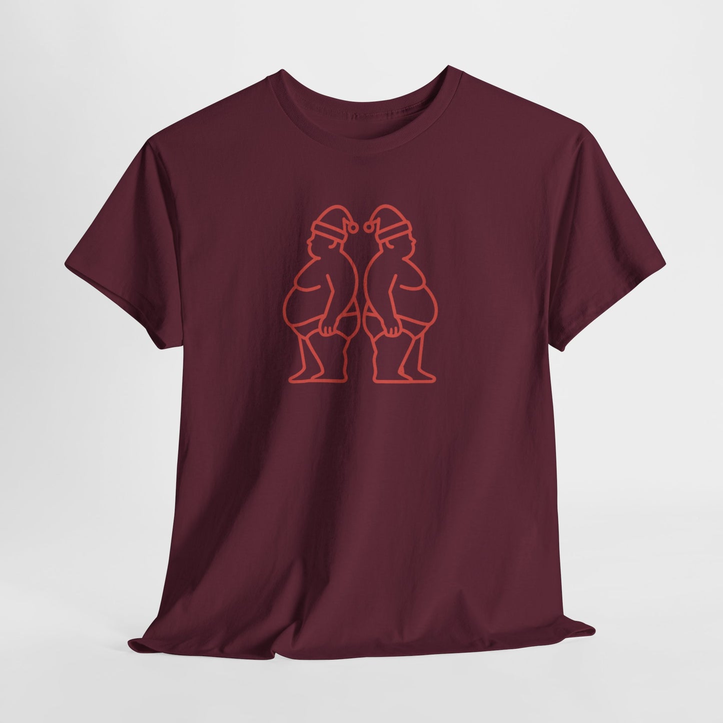 Chubby Claus Outline Tee – Back-to-Back Santa Bears