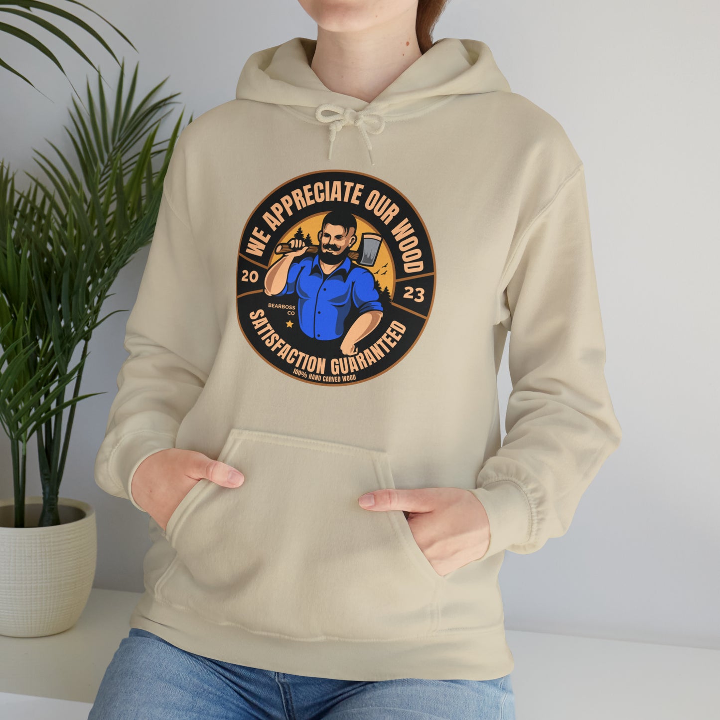 We Appreciate Our Wood Funny Mens Hoodie. Mens Hoodie. Inappropriate Hoodie, Dirty Humor Hoodie, Joke Hoodie, Rude Hoodie, Funny Gift Hoodie