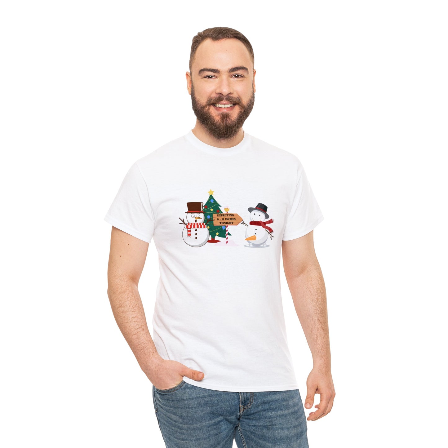 Expecting 6-8 Inches Snowman Shirt