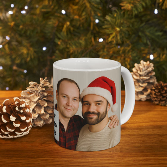 Personalized Photo Christmas Mug (11oz/15oz) — Custom Holiday Photo Gift