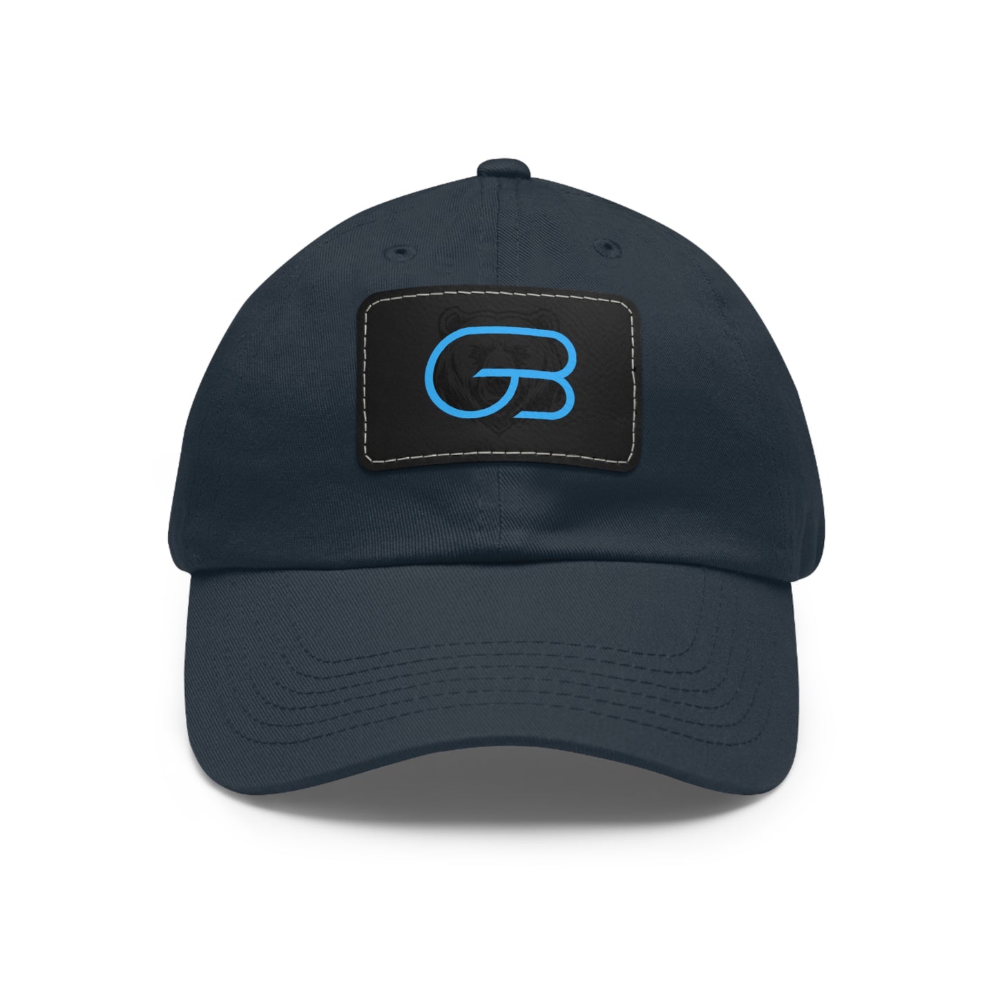 GLORY LOGO Leather Patch Dad Hat — Vintage Rectangle Patch Baseball Cap