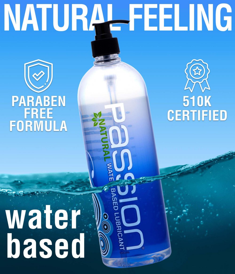 Passion Natural Water-Based Lubricant - 34 oz