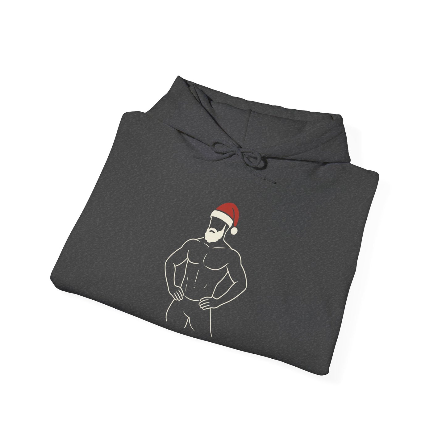 Christmas Muscle Santa Hoodie