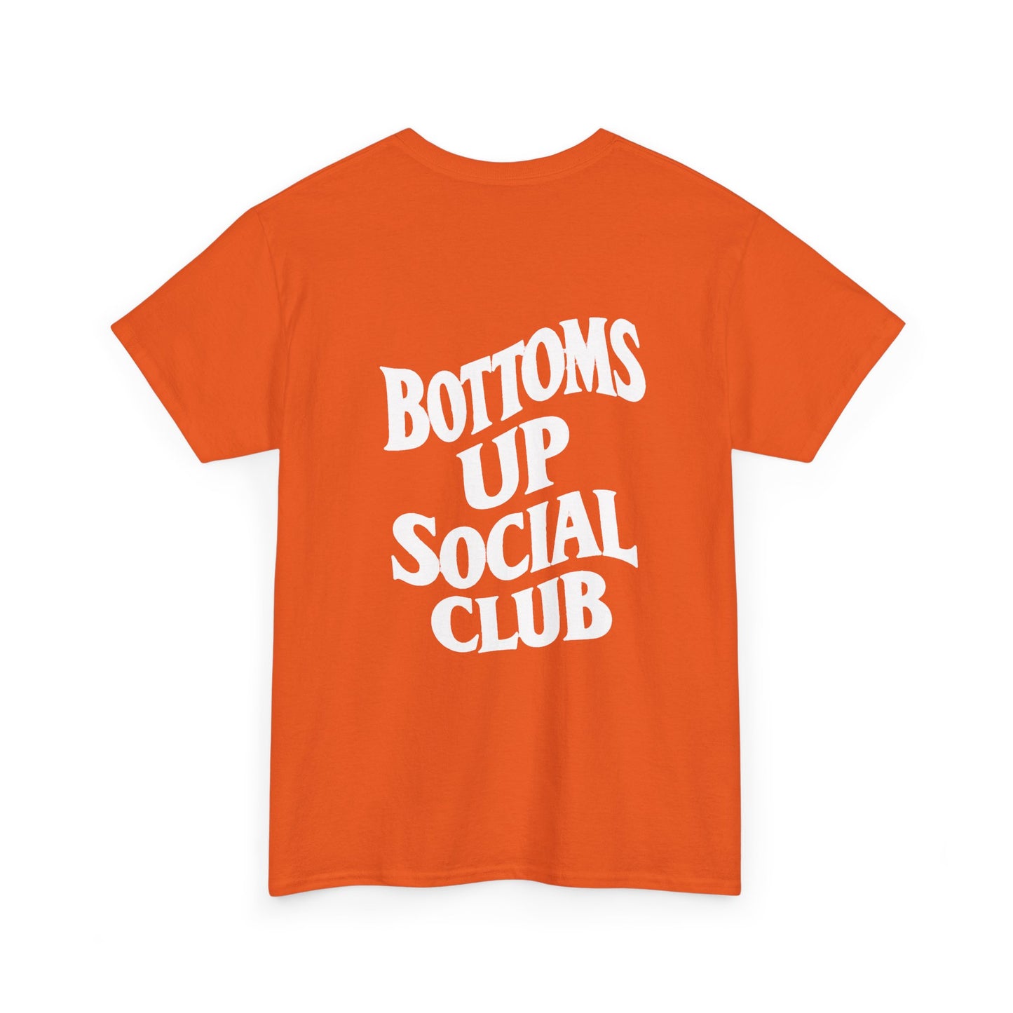 Bottoms Up Social Club T-Shirt – Funny Queer Streetwear, LGBTQ+ Pride Tee, Bear & Daddy Shirt, Gay Club Graphic Tee
