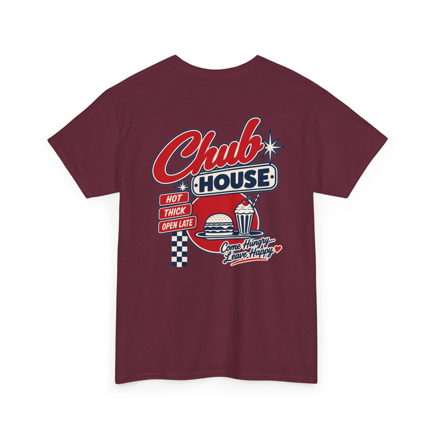 Chub House – Hot, Thick & Open Late | Retro Bear Diner T-Shirt