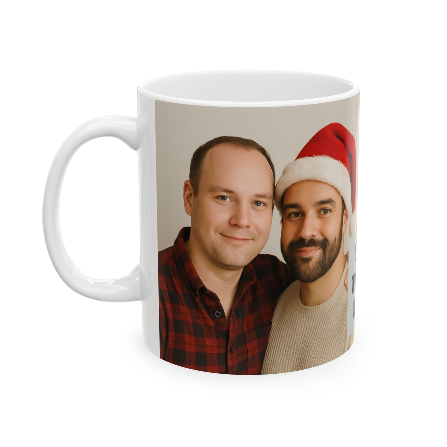 Personalized Photo Christmas Mug (11oz/15oz) — Custom Holiday Photo Gift