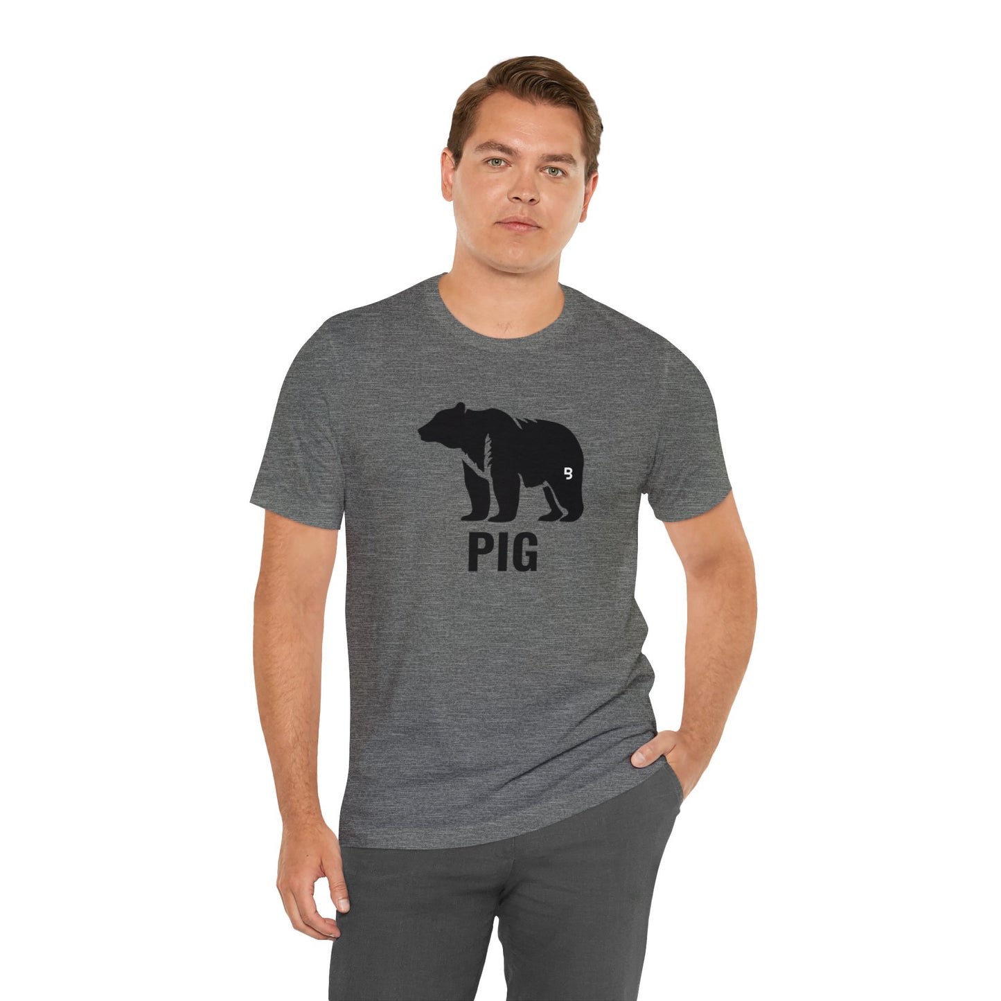 Pig - Gay Bear T-Shirt. Gay Pride Role Shirt. Bear Pride Tee