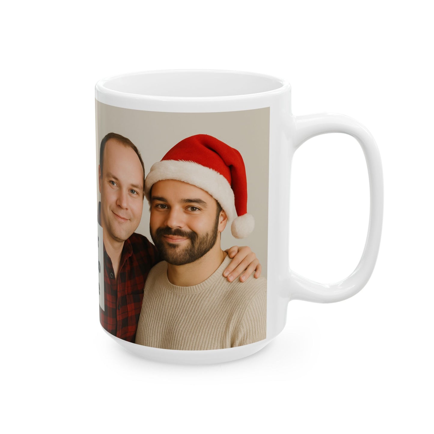Personalized Photo Christmas Mug (11oz/15oz) — Custom Holiday Photo Gift