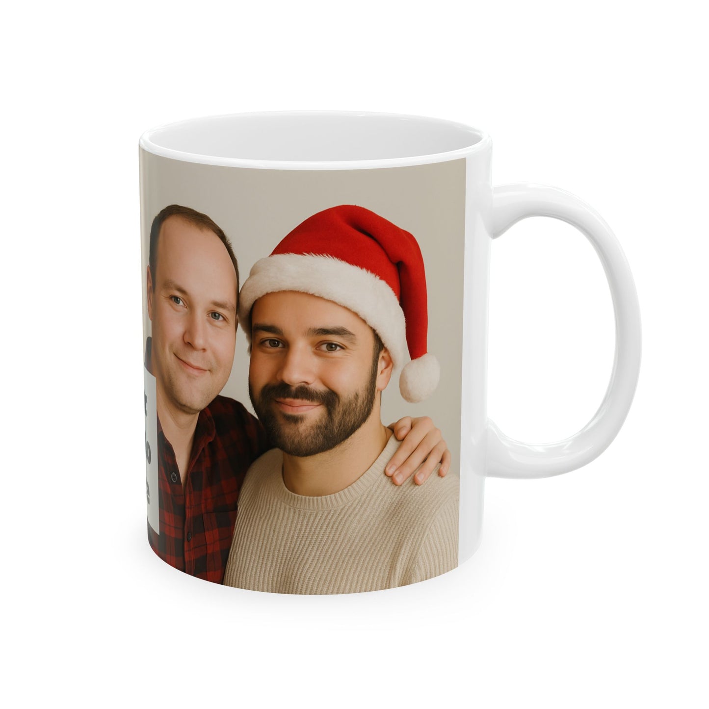 Personalized Photo Christmas Mug (11oz/15oz) — Custom Holiday Photo Gift