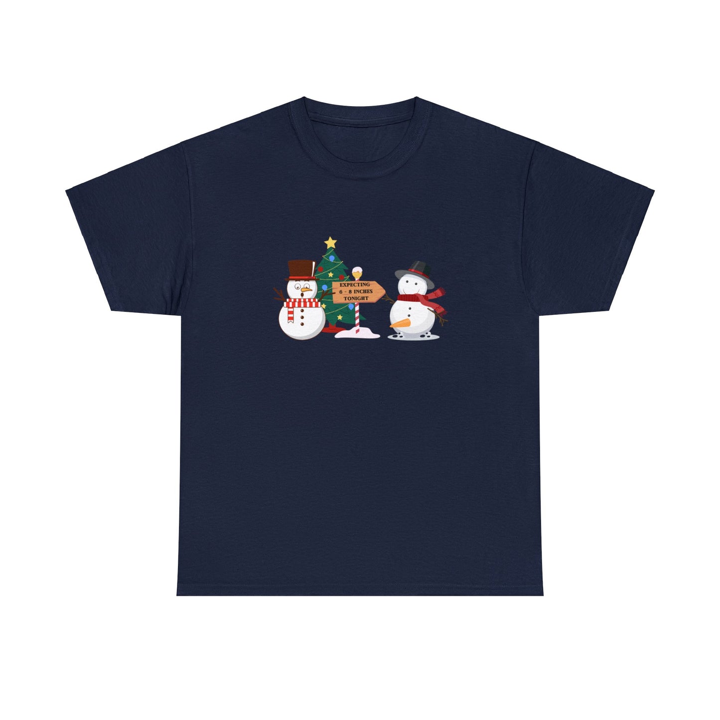 Expecting 6-8 Inches Snowman Shirt