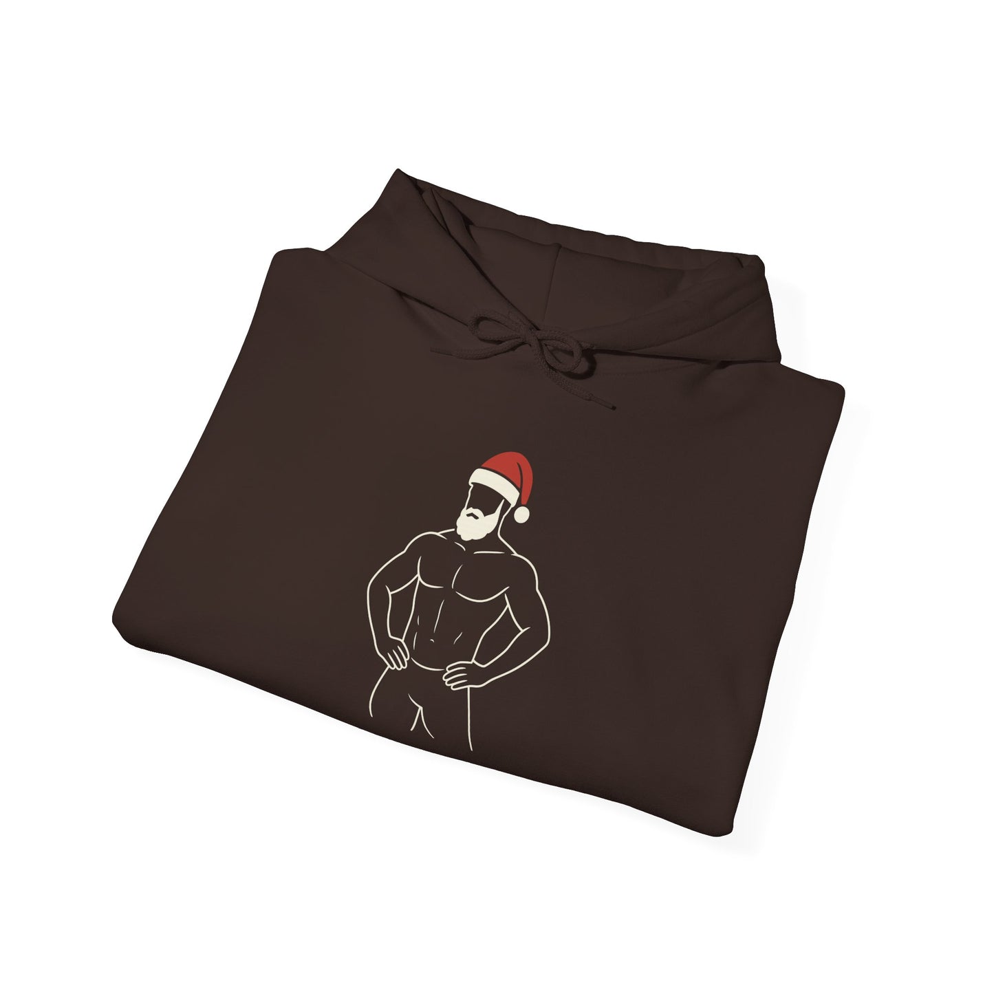 Christmas Muscle Santa Hoodie