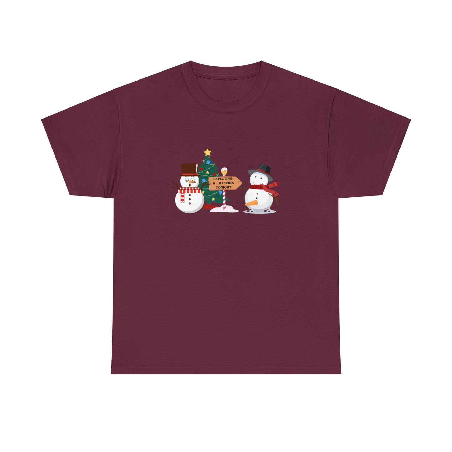 Expecting 6-8 Inches Snowman Shirt