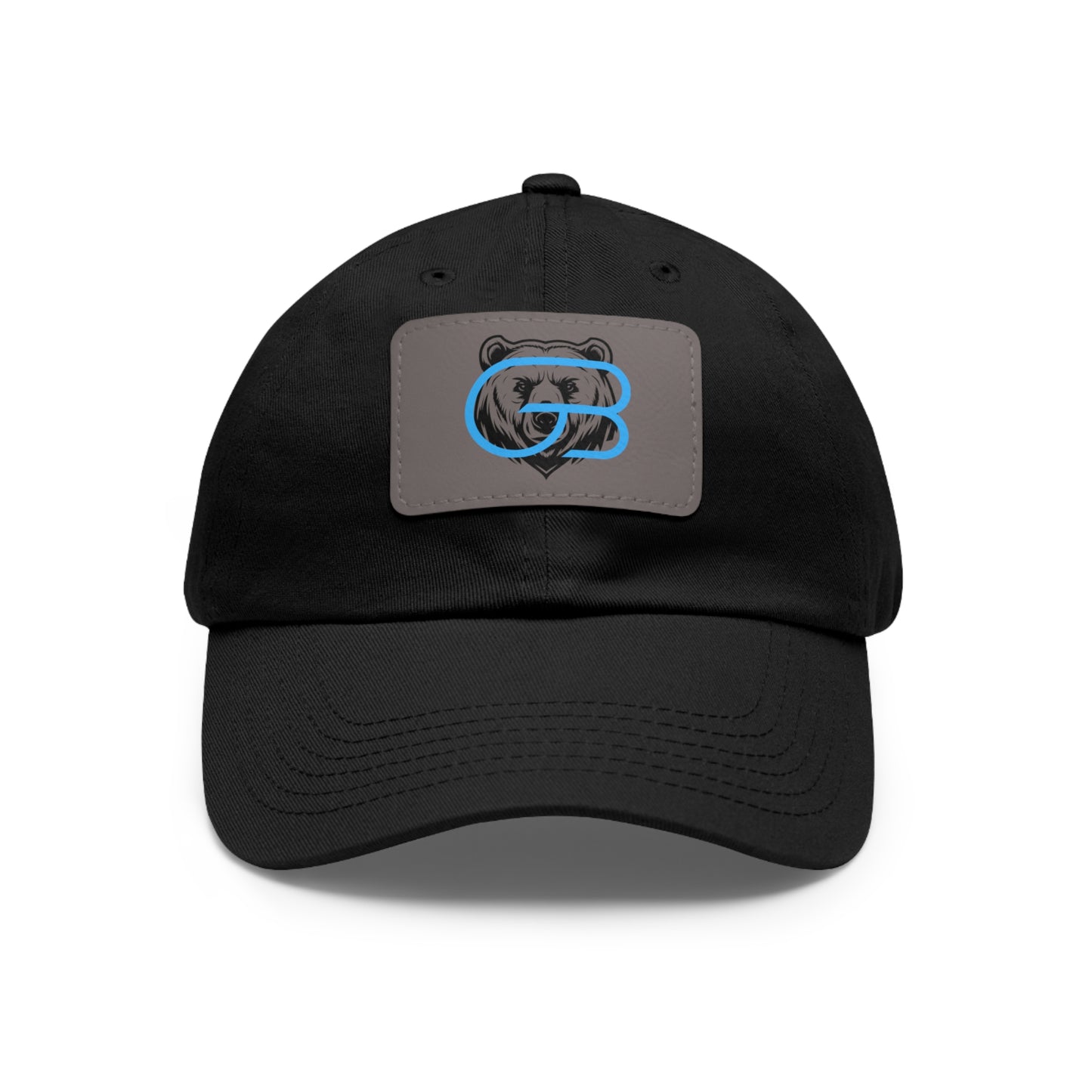 GLORY LOGO Leather Patch Dad Hat — Vintage Rectangle Patch Baseball Cap