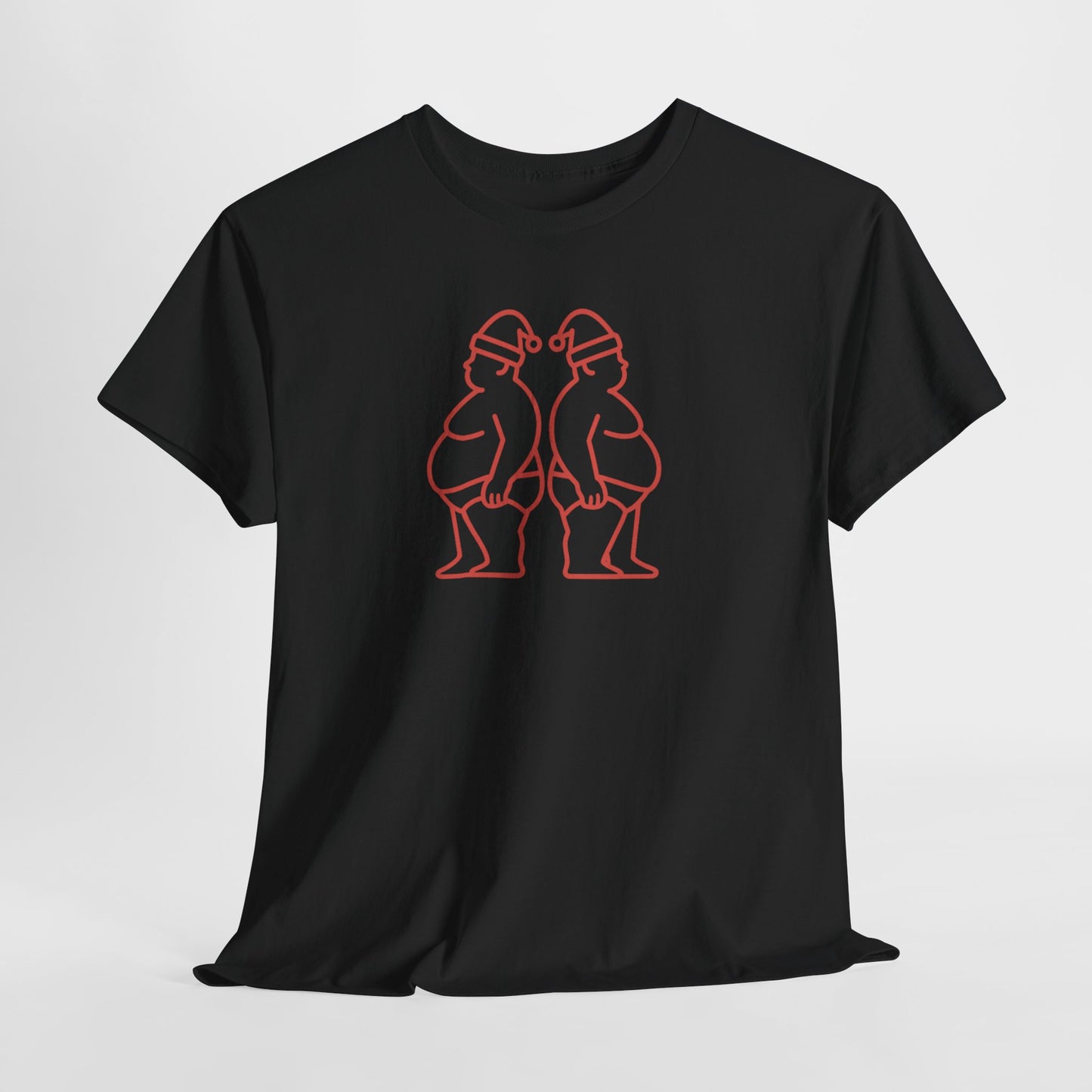 Chubby Claus Outline Tee – Back-to-Back Santa Bears