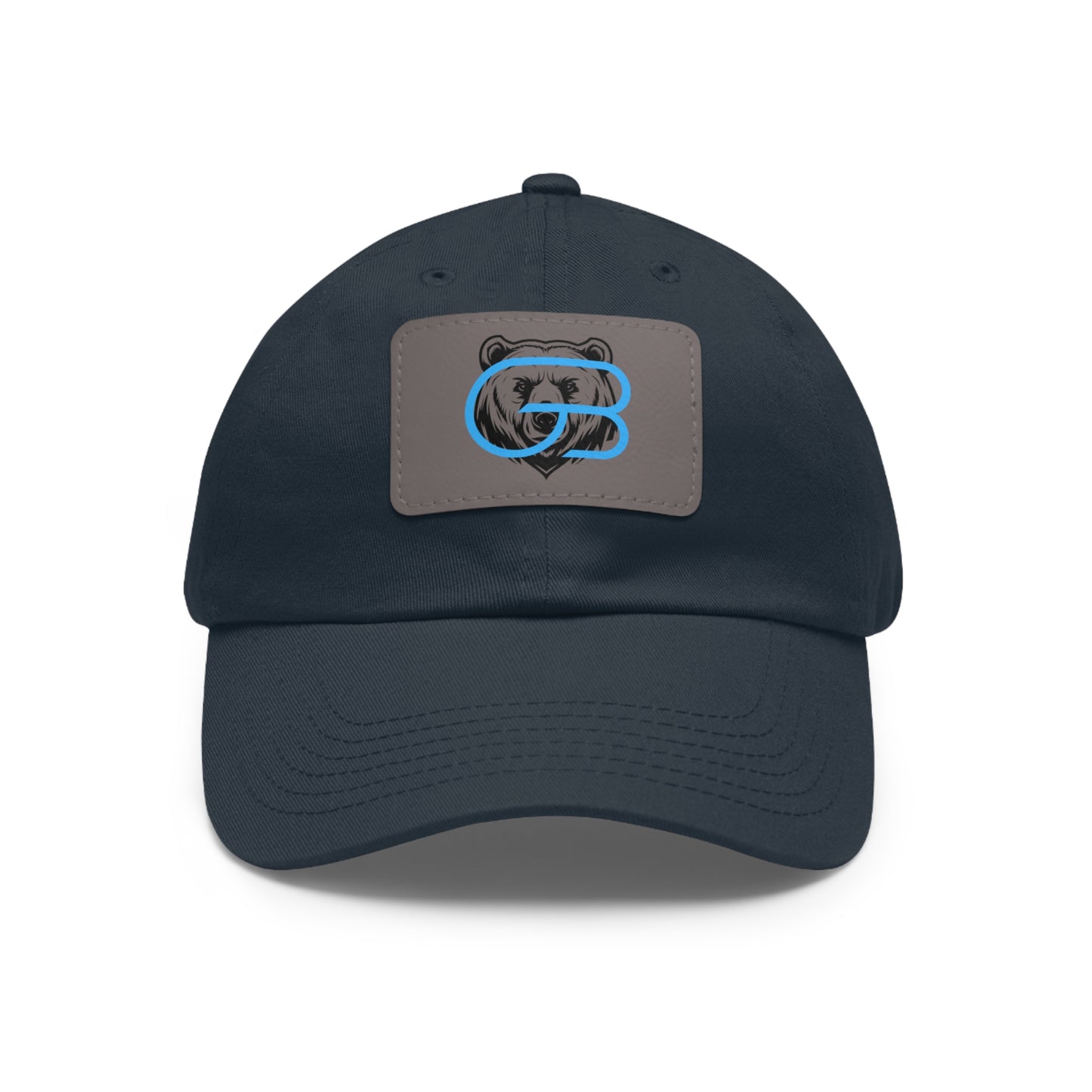 GLORY LOGO Leather Patch Dad Hat — Vintage Rectangle Patch Baseball Cap