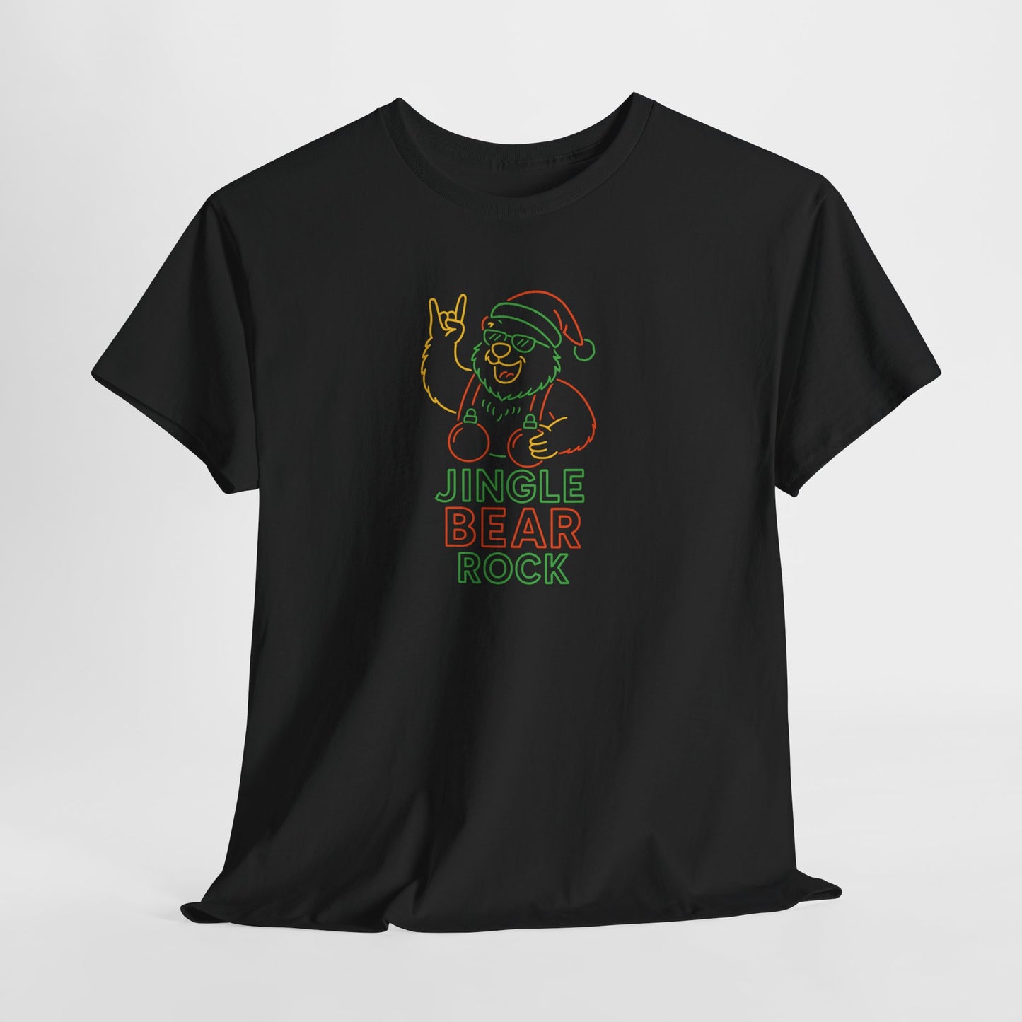Jingle Bear Rock T-Shirt – Neon Holiday Edition
