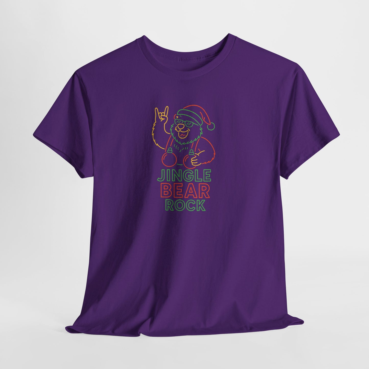 Jingle Bear Rock T-Shirt – Neon Holiday Edition