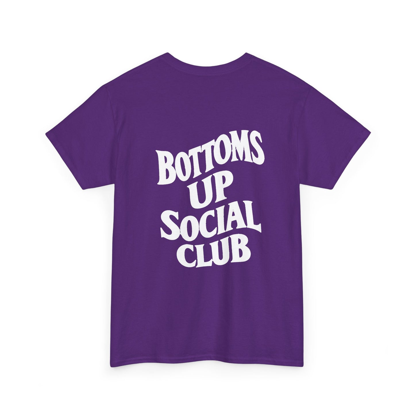 Bottoms Up Social Club T-Shirt – Funny Queer Streetwear, LGBTQ+ Pride Tee, Bear & Daddy Shirt, Gay Club Graphic Tee