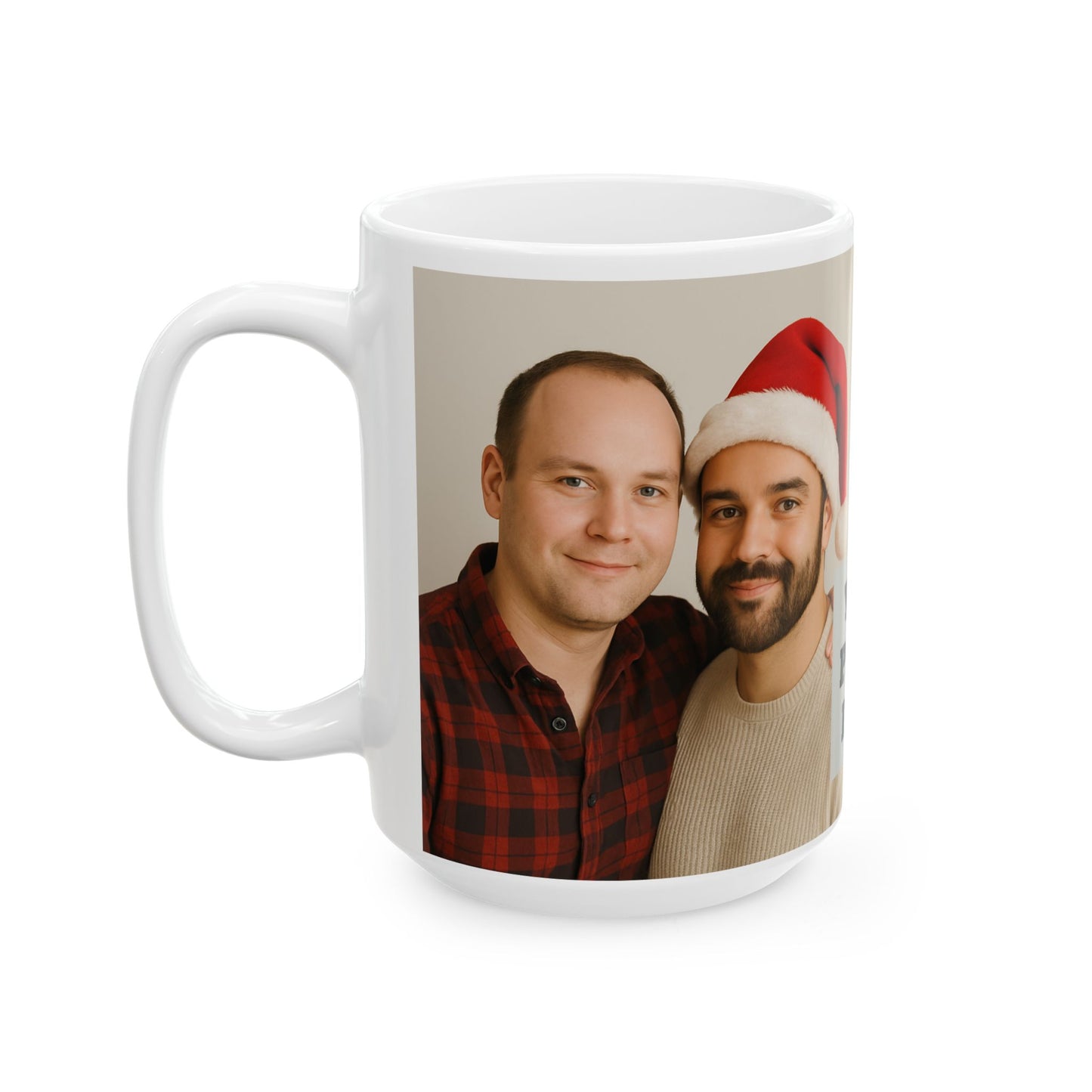 Personalized Photo Christmas Mug (11oz/15oz) — Custom Holiday Photo Gift