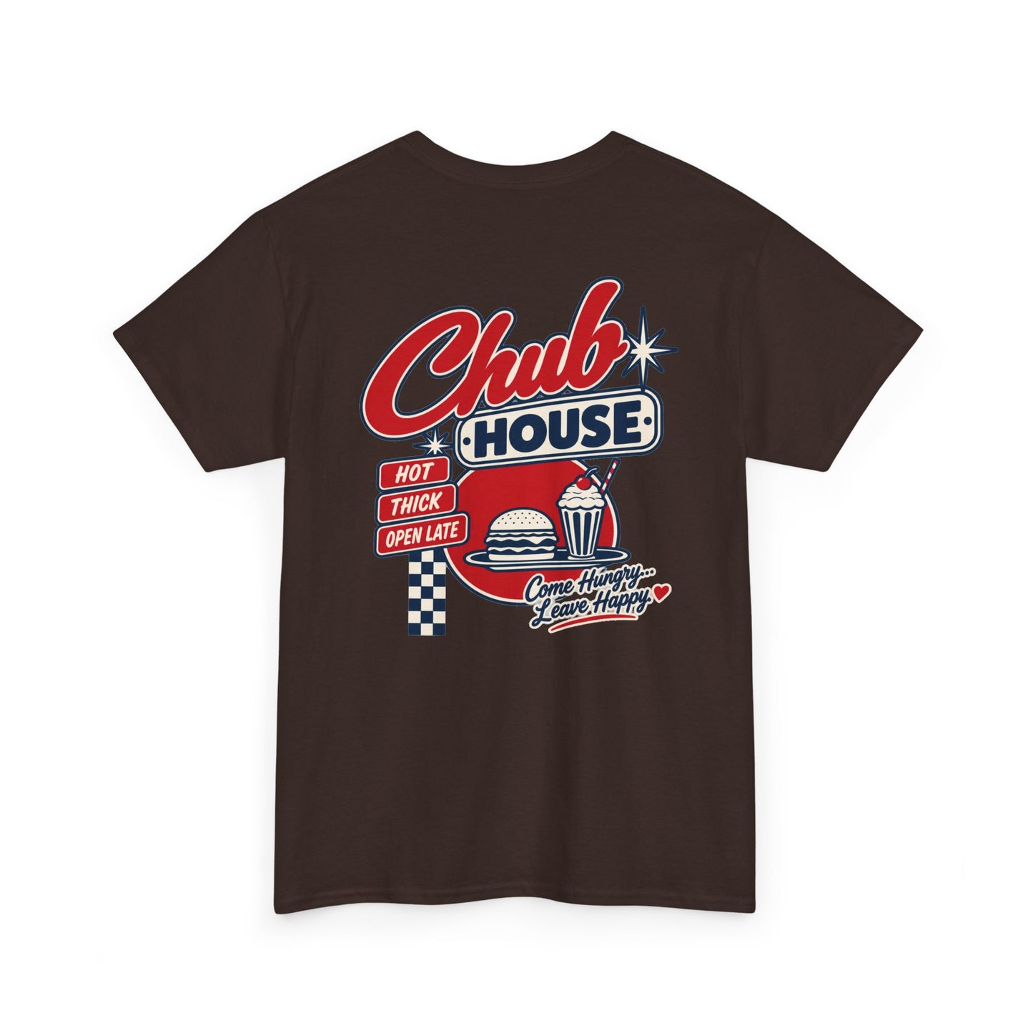 Chub House – Hot, Thick & Open Late | Retro Bear Diner T-Shirt