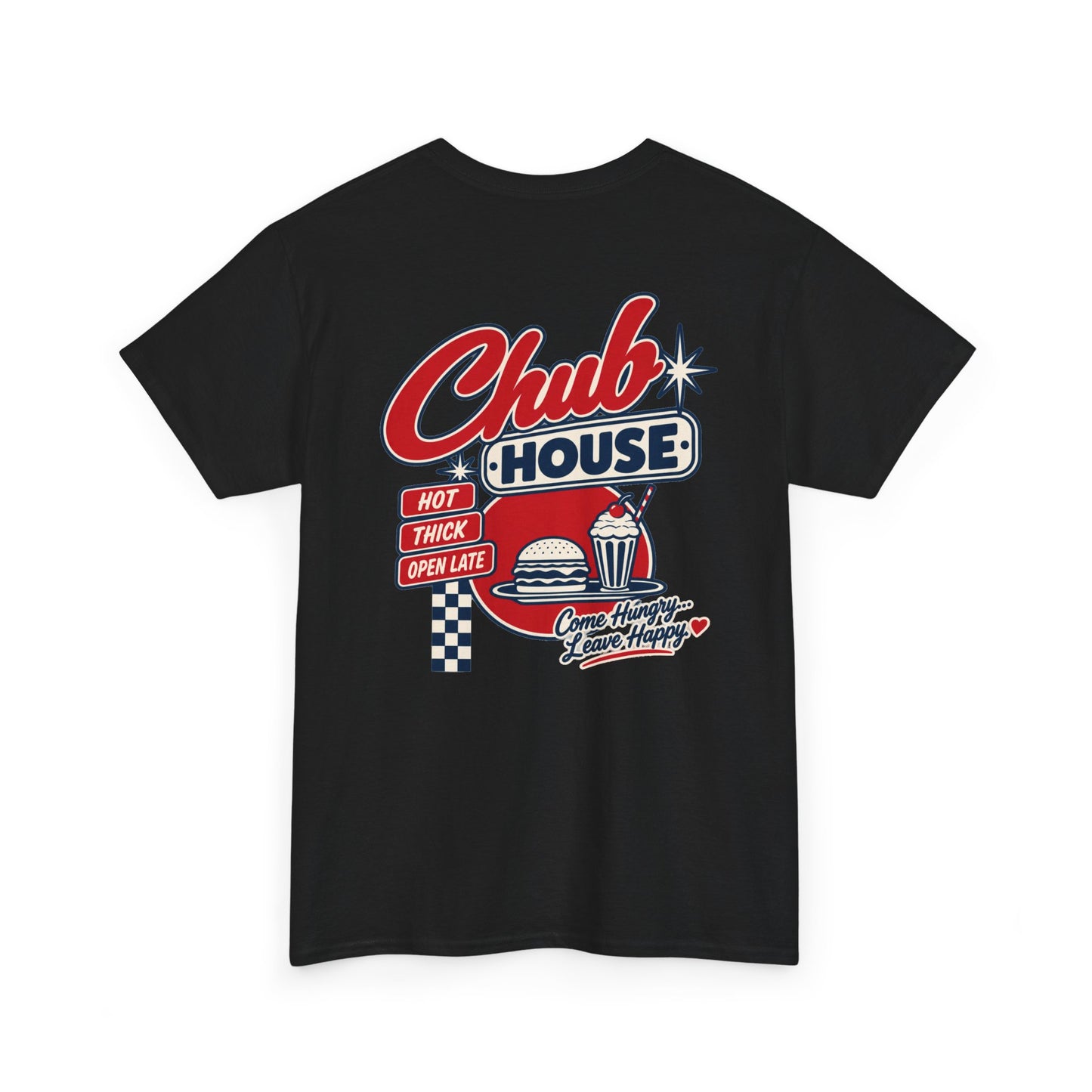 Chub House – Hot, Thick & Open Late | Retro Bear Diner T-Shirt