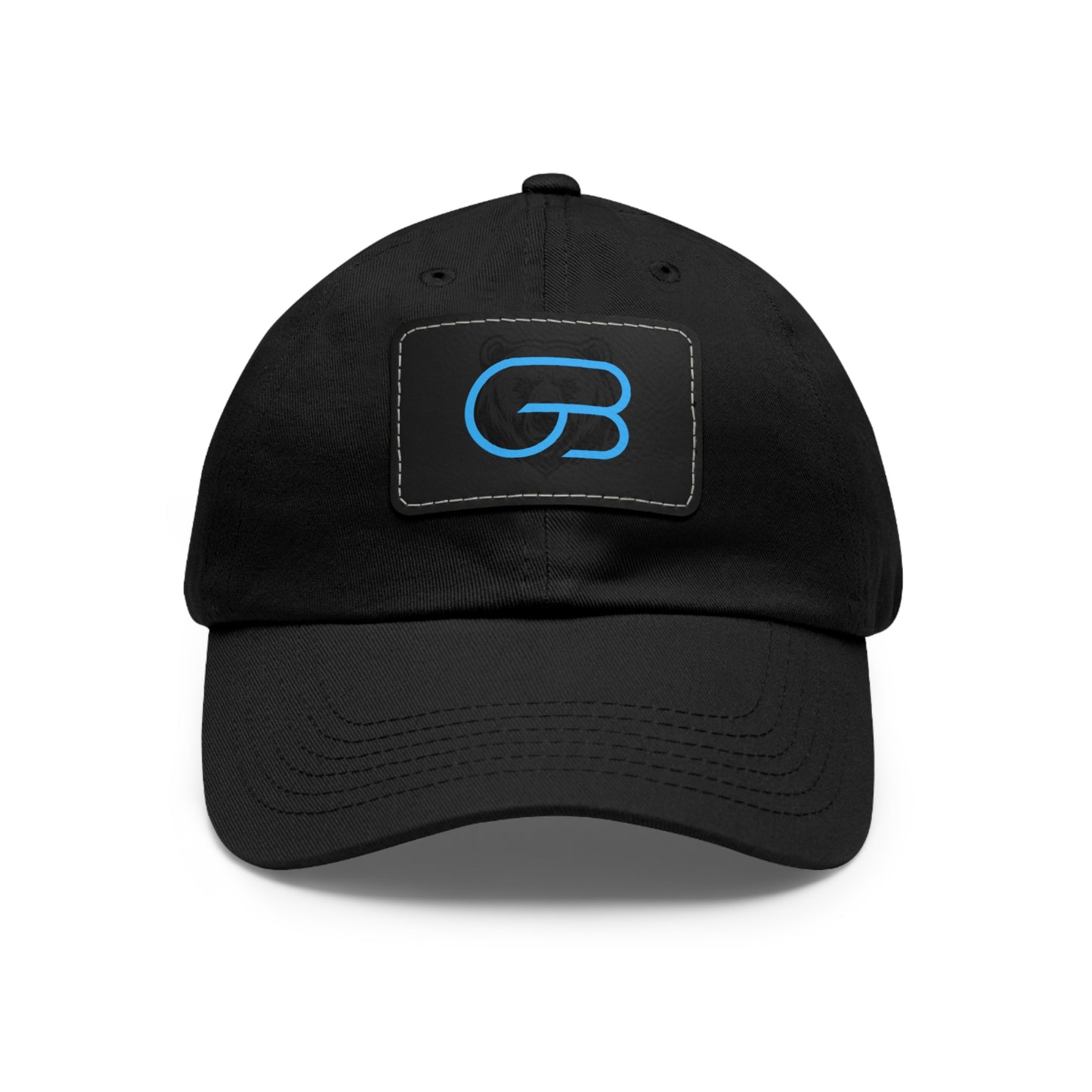 GLORY LOGO Leather Patch Dad Hat — Vintage Rectangle Patch Baseball Cap