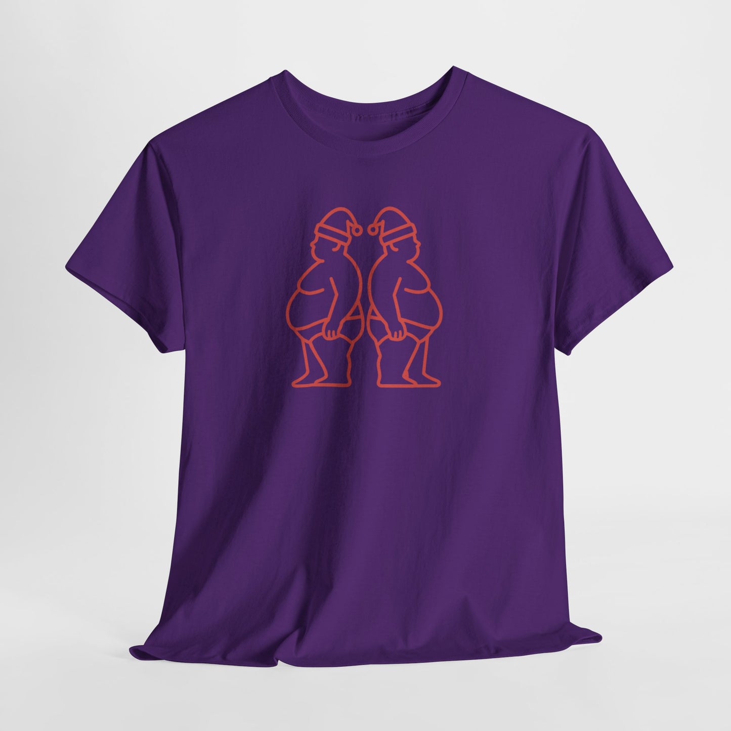 Chubby Claus Outline Tee – Back-to-Back Santa Bears