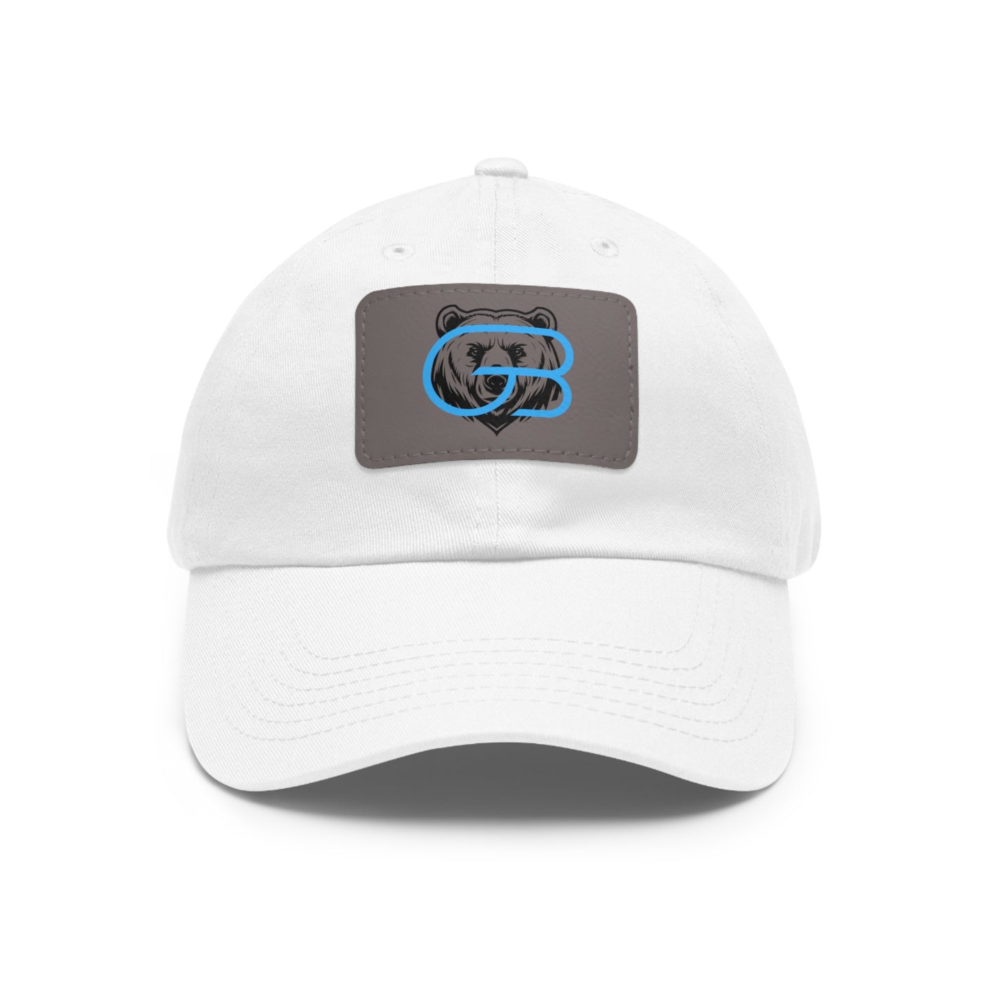 GLORY LOGO Leather Patch Dad Hat — Vintage Rectangle Patch Baseball Cap