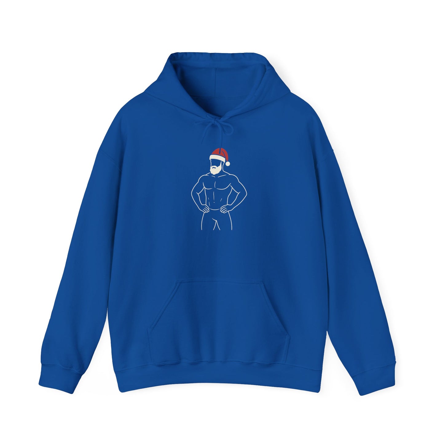 Christmas Muscle Santa Hoodie
