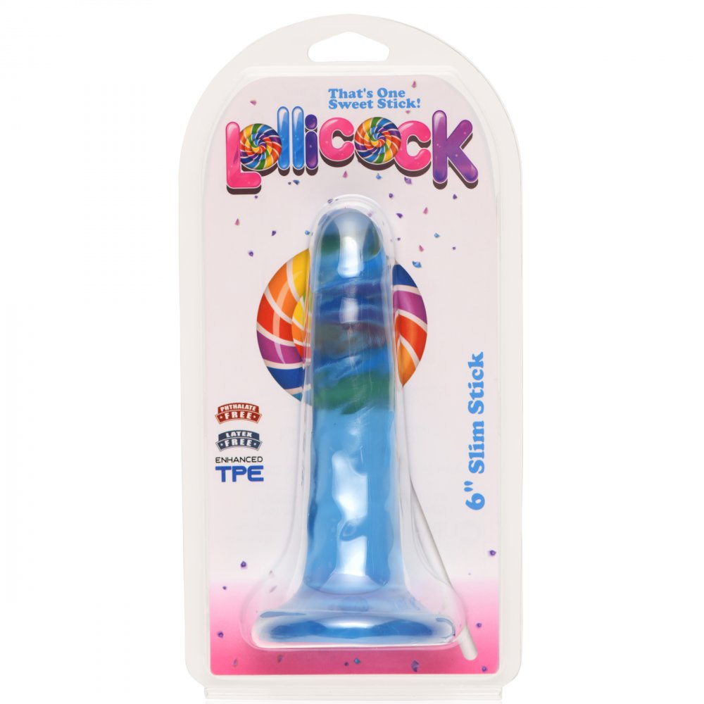 6 Inch Slim Stick Berry Ice Dildo