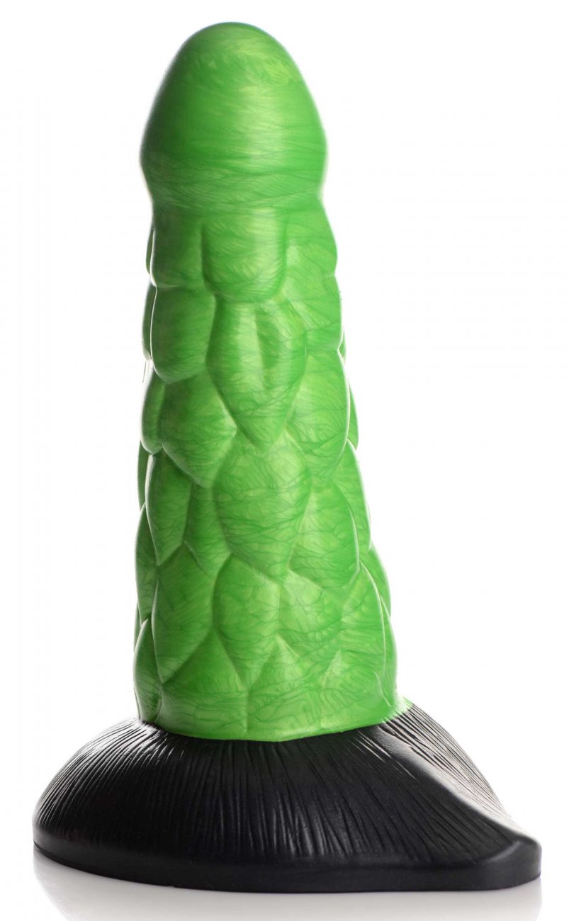 Radioactive Scaly Reptile Thick Silicone Dildo