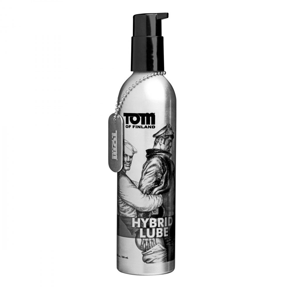 Tom of Finland Hybrid Lube- 8 oz -Dog Tag Included