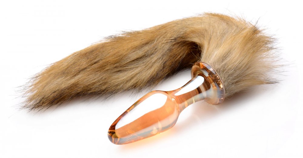 Fox Tail Glass Anal Plug